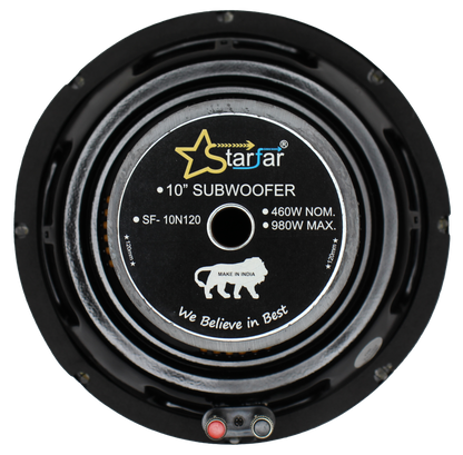 Starfar 10 inches Subwoofer|Back Side