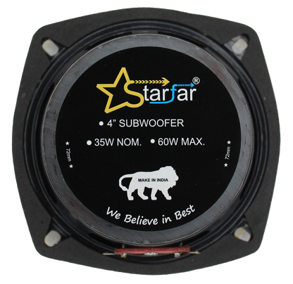 Starfar 4 inches Subwoofer|Back Side