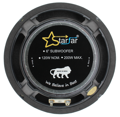 Starfar 6 inches Subwoofer|Back Side